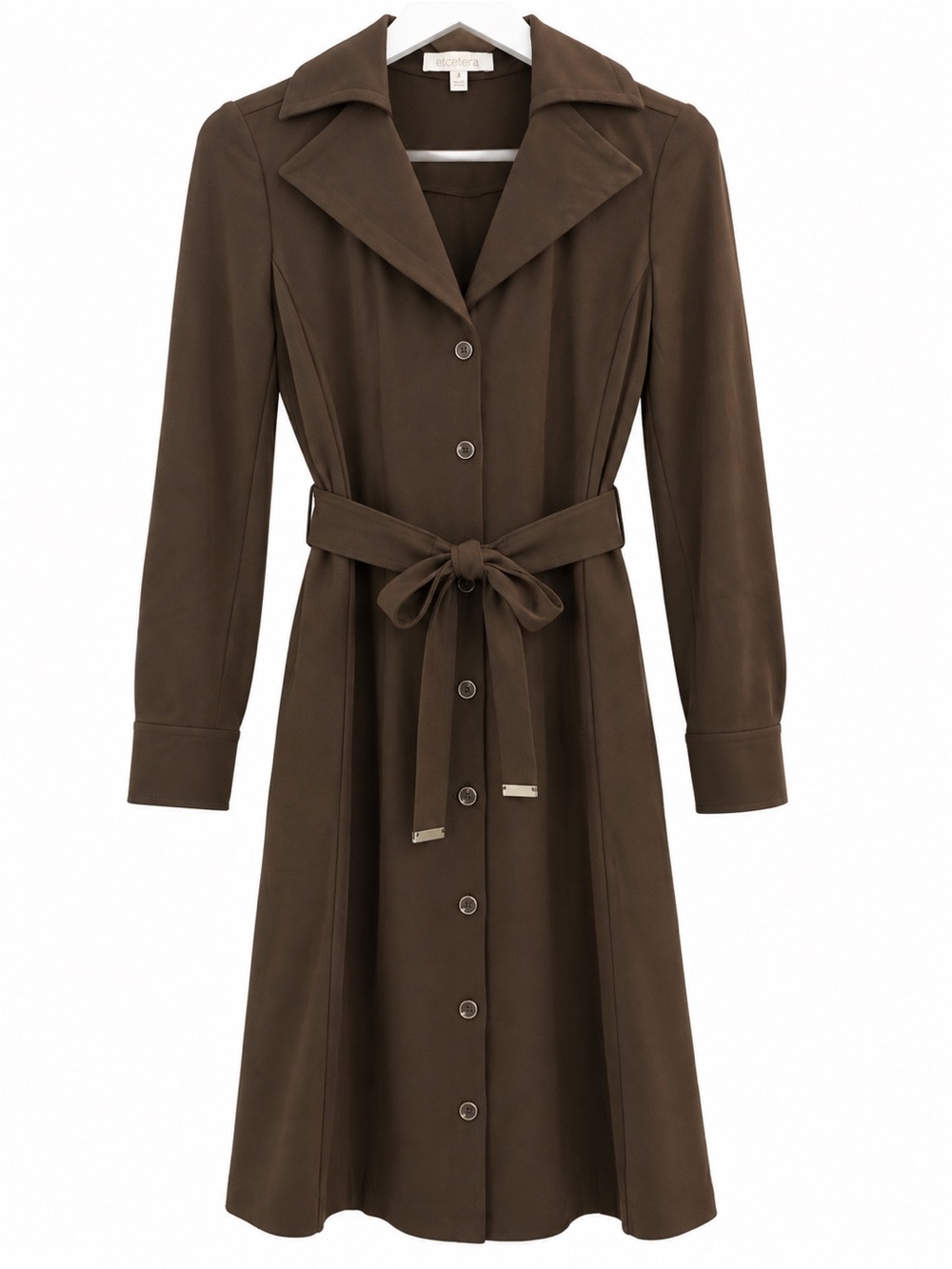 Etcetera Layla Belted Trench Shirt Dress